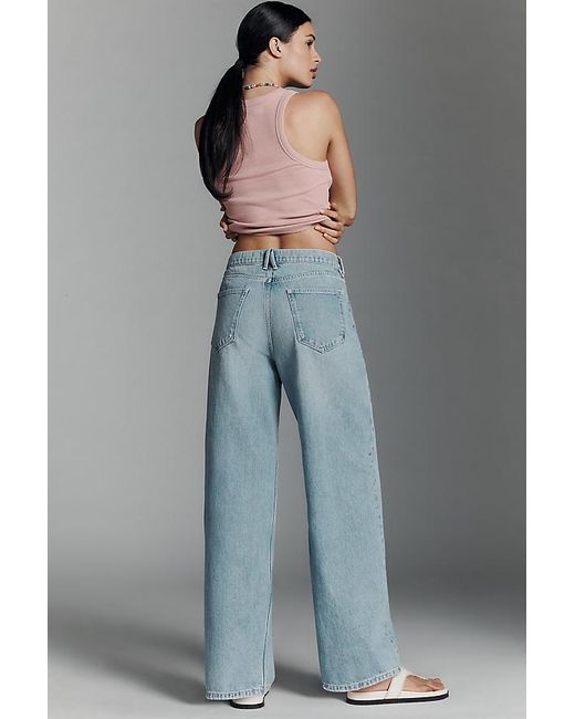 GOOD AMERICAN Blue Good Standard High-Rise Baggy Jeans