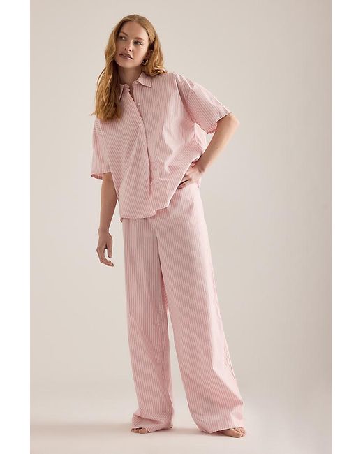 Calvin Klein Pink Short-Sleeve Shirt Pyjama Set