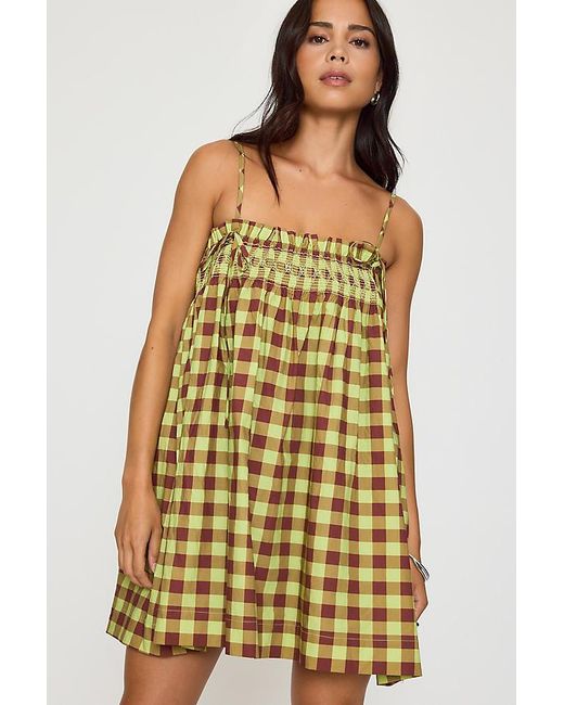 Damson Madder Brown Lilo Mini Smock Dress