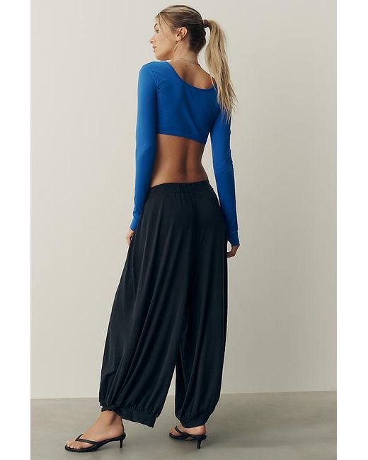 Daily Practice Blue Twist Bubble Trousers