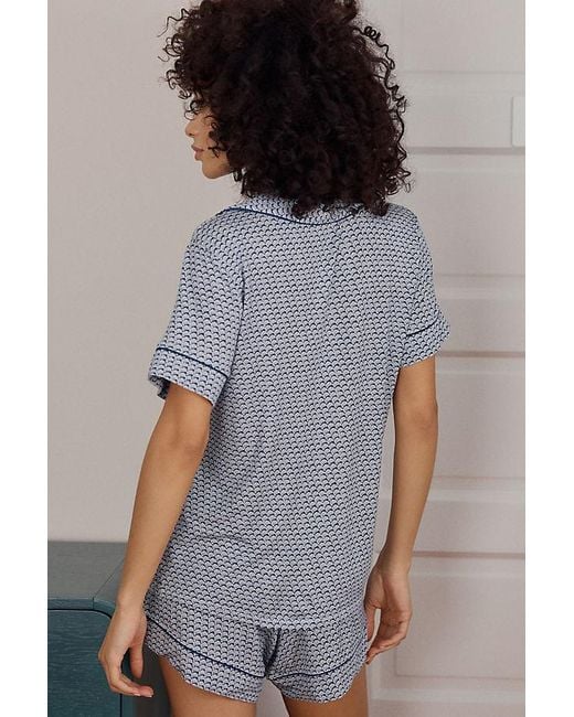 Eberjey Multicolor Short-Sleeve Shorts Pyjama Set