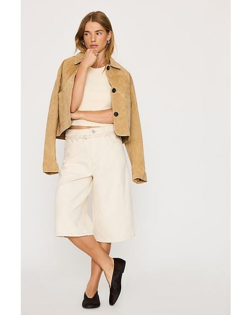 SELECTED Natural Tenna Denim Bermuda Shorts