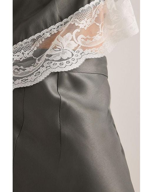 OperaSPORT Multicolor Livia Asymmetric Lace-Trim Skirt