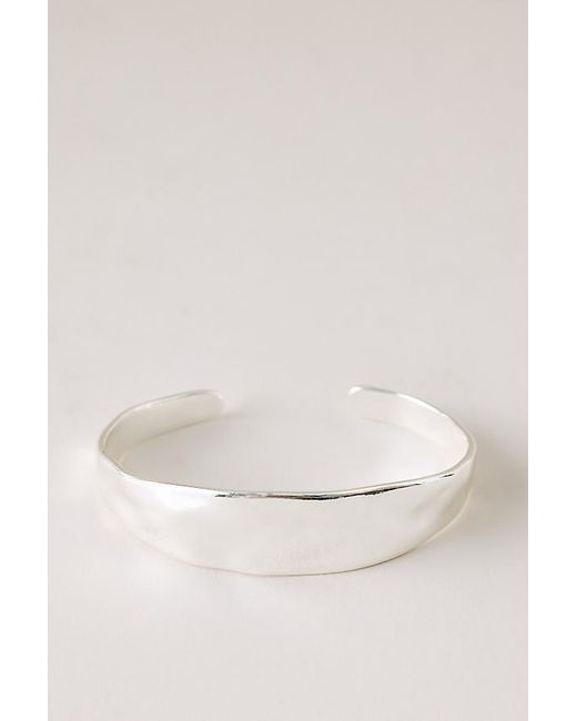 By Anthropologie Natural Hammered Bangle Bracelet