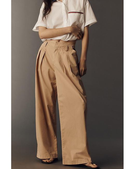 Maeve Brown Dockside Wide-Leg Trousers By