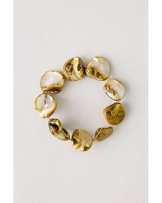 By Anthropologie Metallic Stone Bracelet