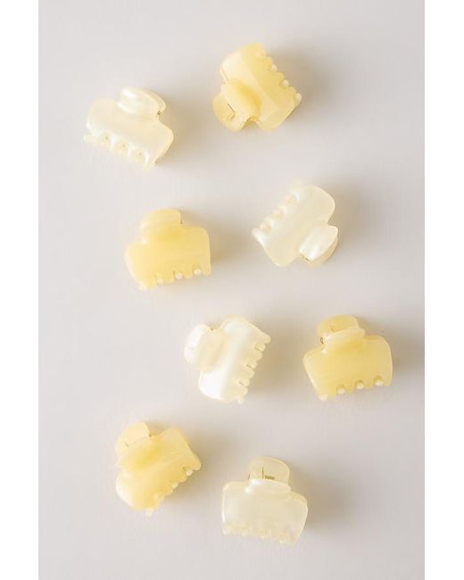 Kitsch Natural Mini Cloud Claw Clips, Set Of 8