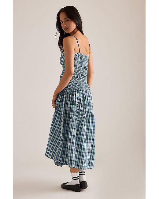 Damson Madder Blue Lyra Midi Dress