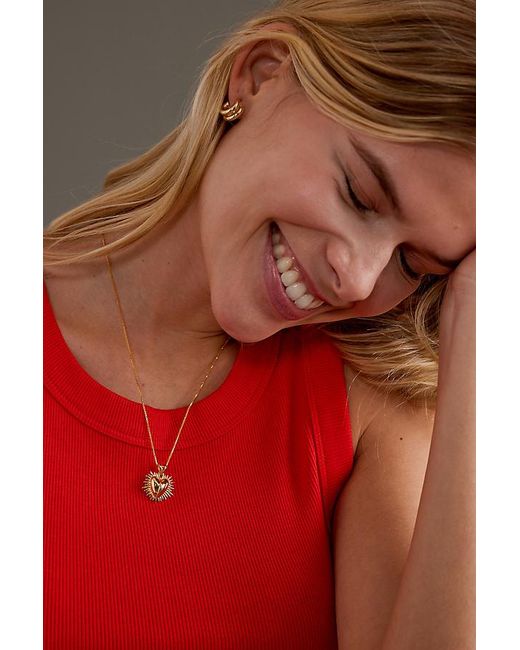 Rachel Jackson Natural Plated Electric Deco Heart Pendant Necklace