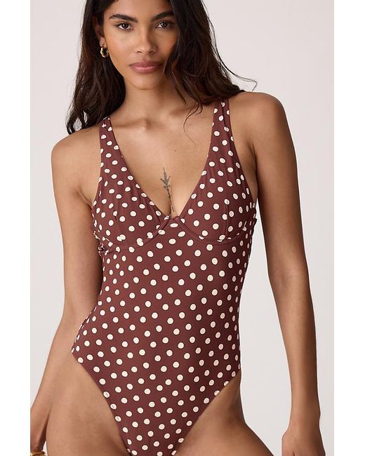 Rhythm Red Dottie Underwire One-Piece Swimsuit