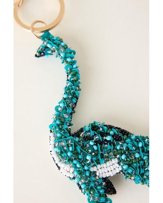 By Anthropologie Blue Beaded Scottish Bag Charms