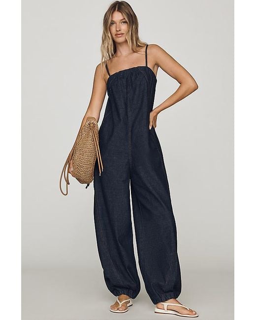 Pilcro Blue Bubble Jumpsuit