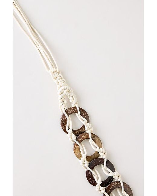 By Anthropologie Natural Woven Ring Belt