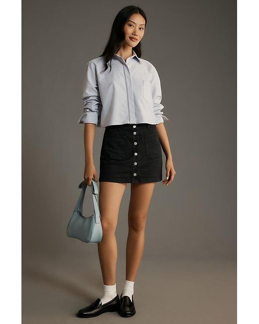 Black button up skirt sales