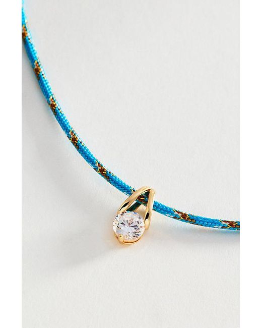 By Anthropologie Metallic Colour Cord Necklace