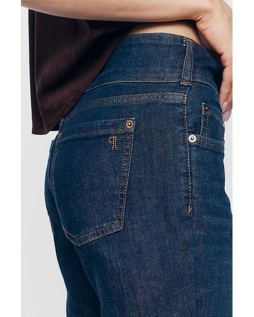 Pilcro Blue Low-Rise Bootcut Jeans