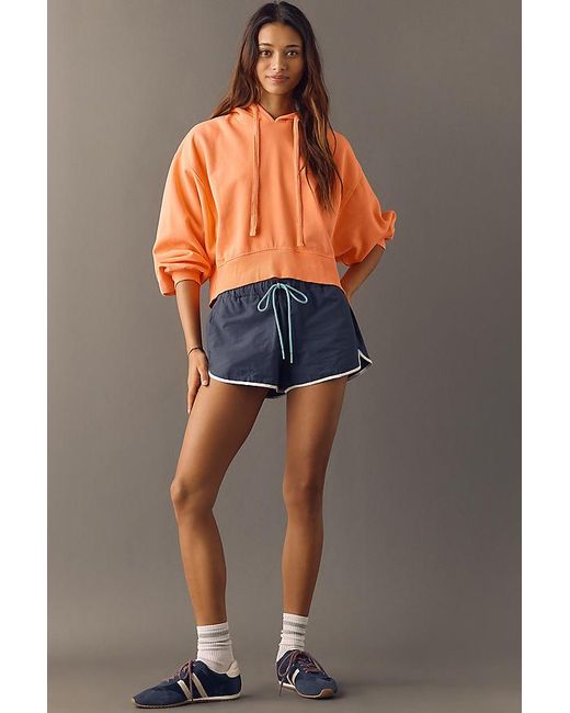 Daily Practice Orange Drawstring Hoodie