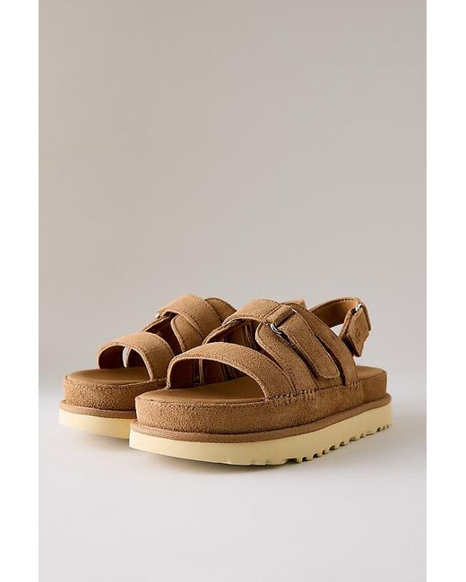 Ugg Brown Goldenstar Gleam Sandals