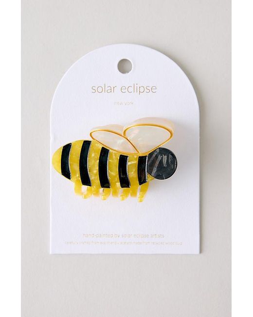Solar Eclipse Multicolor Handpainted Bee Claw Hair Clip
