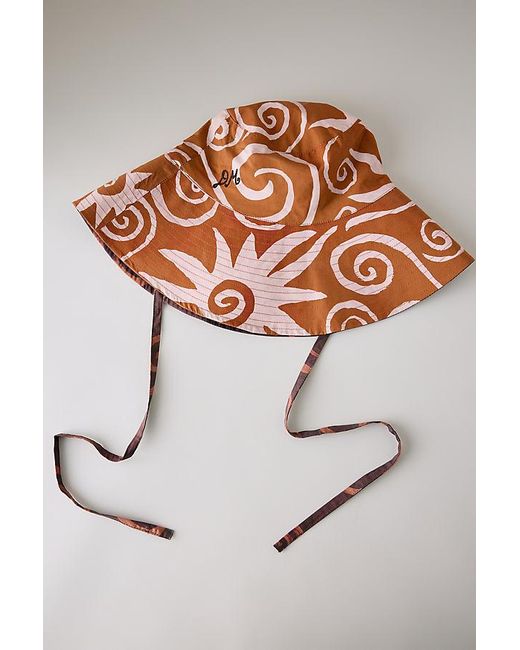 Damson Madder White Reversible Swirl Sunhat