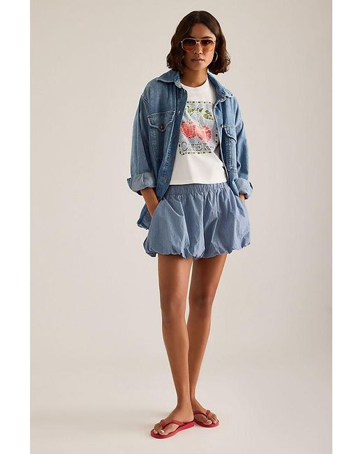By Anthropologie White Chérie Graphic Boxy T-Shirt