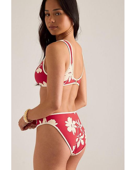 Seafolly Red Ring-Front Bikini Top
