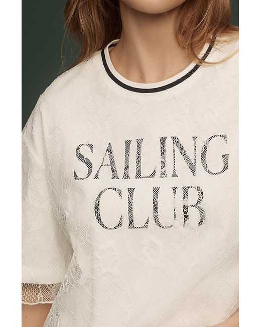 Daily Practice Black Lace Layered T-Shirt