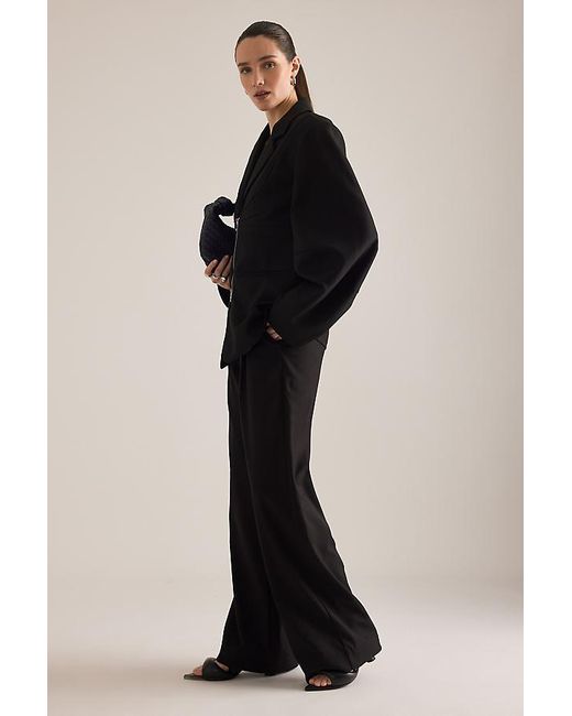 Gestuz Black Zitta Zip-Front Blazer
