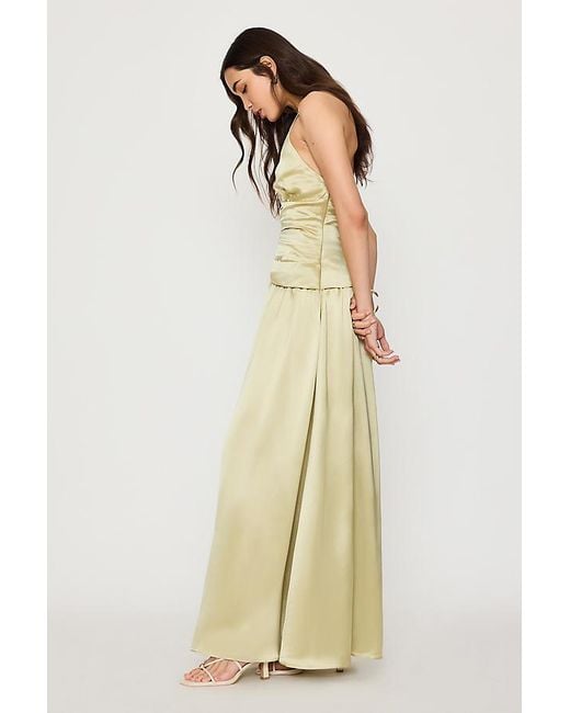 Mare Mare Green Sloane Halter Maxi Dress