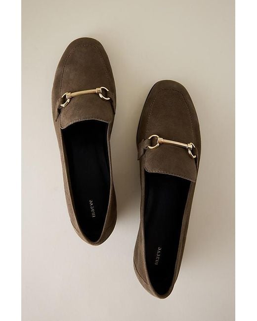 Maeve Natural Slim Leather Loafers