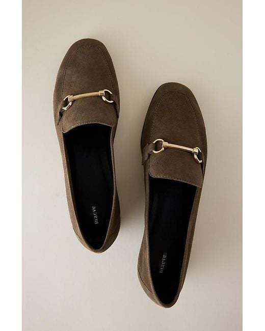 Maeve Natural Slim Leather Loafers