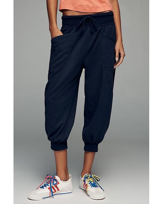 Daily Practice Blue Easygoing Capri Drawstring Joggers