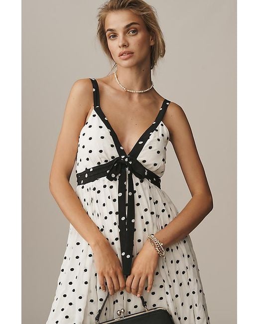 Maeve Sleeveless V-Neck Midi Slip Dress in Natural | Lyst UK Maeve Sleeveless V-Neck Midi Slip Dress in Natural | Lyst UK