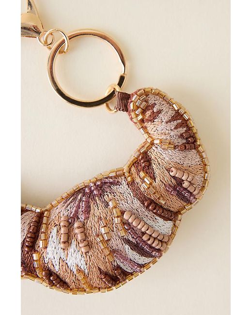 By Anthropologie Natural Beaded Food Bag Charm