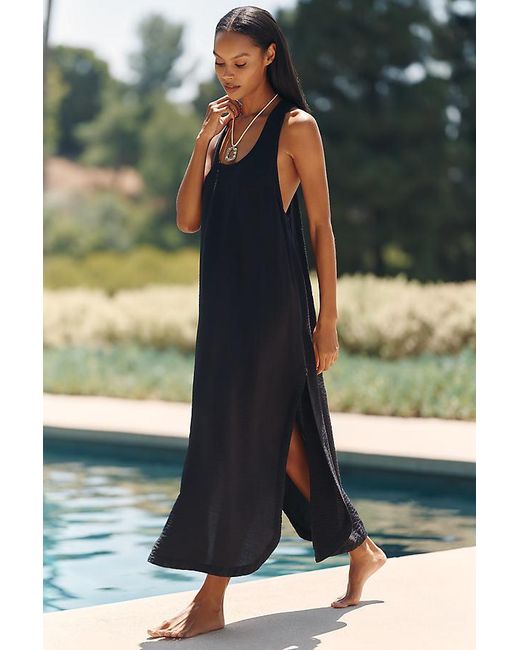 Celandine Green V-Neck High-Slit Maxi Dress