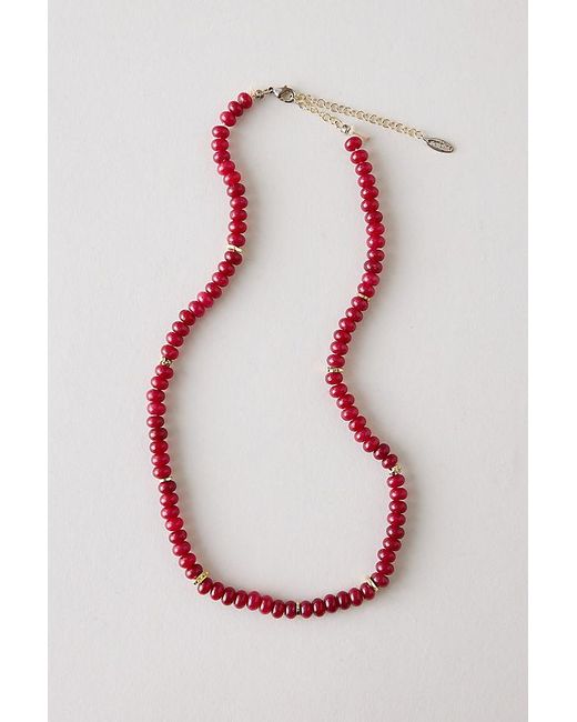 By Anthropologie Pink Beaded Necklace
