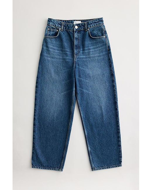 ALIGNE Blue Wren Barrel-Leg Jeans