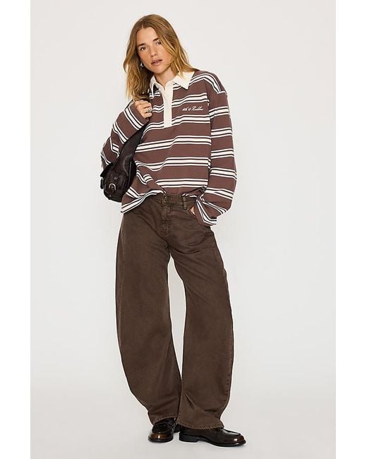 4th & Reckless Brown Asta Rugby Top