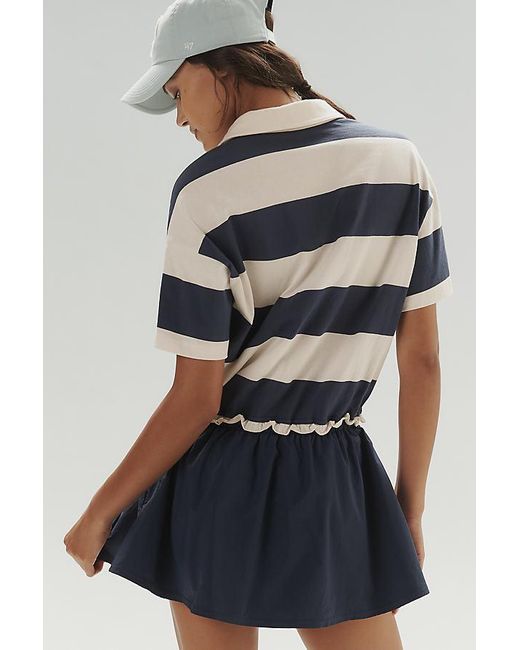 Daily Practice by Anthropologie Blue Daily Practice Ember T-Shirt Twofer Playsuit