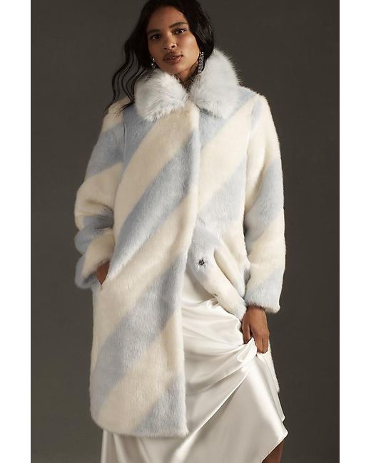 Maeve animal print faux fur coat Clearance