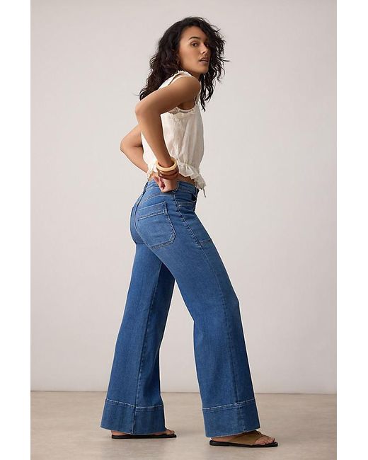 Pilcro Black The Rylan Relaxed High-Rise Flare Jeans By