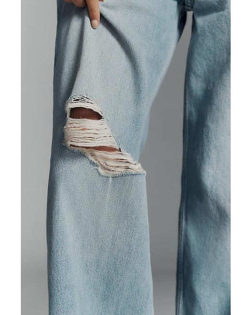 GOOD AMERICAN Blue Good Standard High-Rise Baggy Jeans