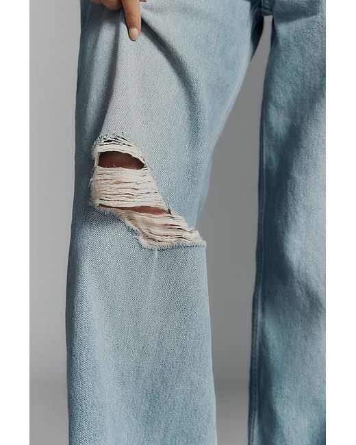 GOOD AMERICAN Blue Good Standard High-Rise Baggy Jeans