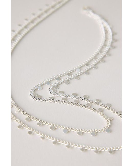By Anthropologie Natural Ibiza Disc Multi-Layer Necklace