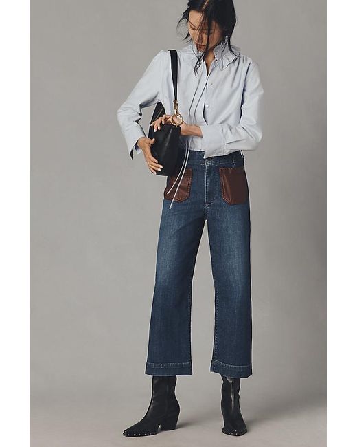 Maeve Gray The Colette Crop High-Rise Jeans By