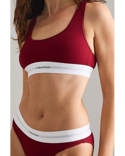 Calvin Klein Red Lightly Lined Bralette