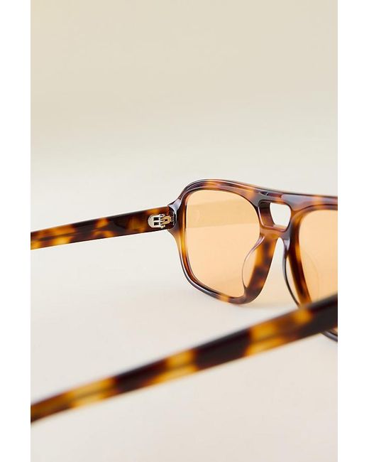 Messyweekend Natural Burt Aviator Sunglasses