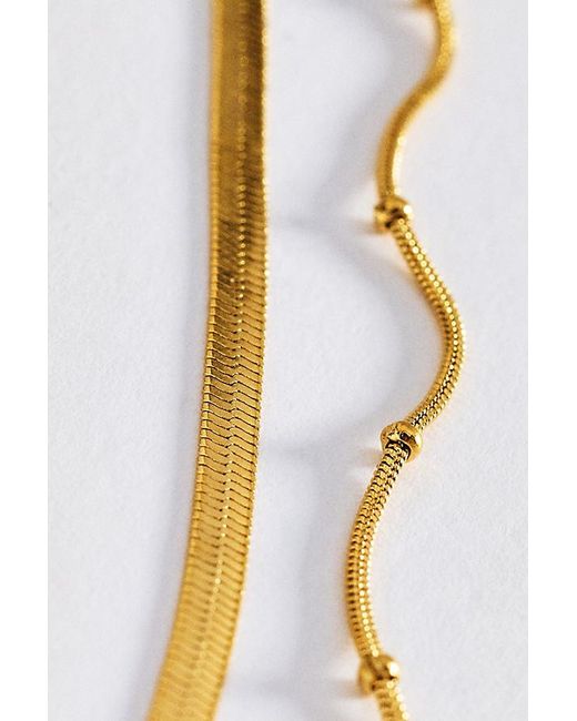 By Anthropologie White Water-Resistant Layered Necklace