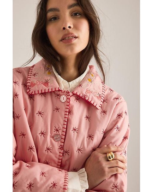 Helmstedt Pink Ava Embroidered Jacket