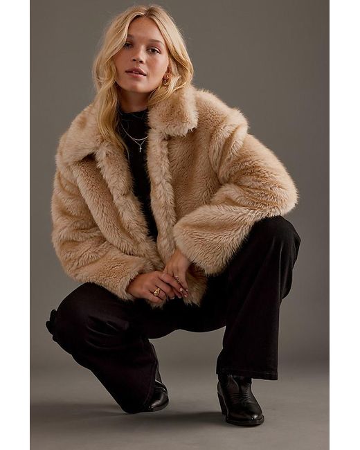 Bardot Brown Sarissa Faux Fur Jacket